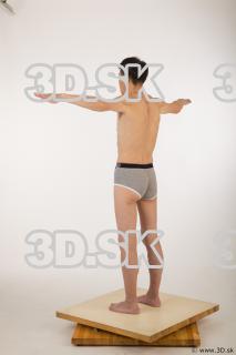 Whole body modeling t pose of Sidney in underwear 0004